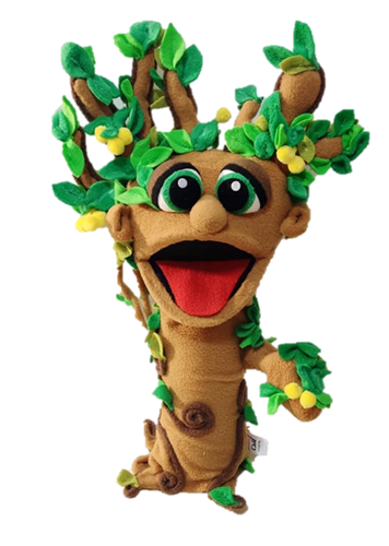 בובת כף יד עץ